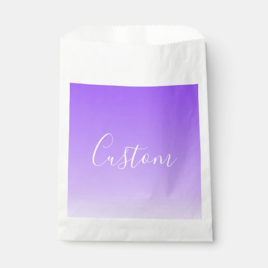 Sachets En Papier Nom du script curatif et Ombre violet clair modifi (Devant)