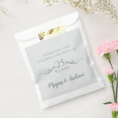 Sachets En Papier Noms des couples 25e anniversaire Mariage moderne (Scellé)