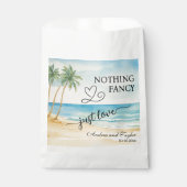 Sachets En Papier Nothing Fancy Just Love Elegant Wedding  (Devant)