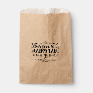 Sachets En Papier NOTRE AMOUR EST UN CONTE DE FÉE Favor de mariage p