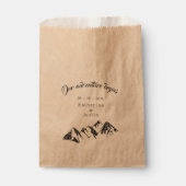 Sachets En Papier Notre aventure commence mariage rustique (Devant)
