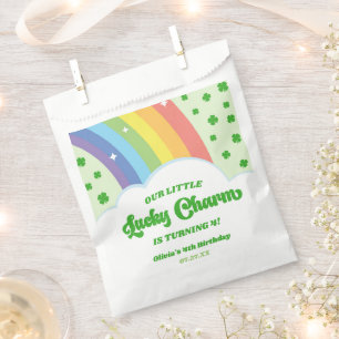Sachets En Papier Notre Petit Charme Chanceux Rainbow Birthday Party