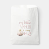 Sachets En Papier Notre Petit Citrouille 1er anniversaire (Devant)