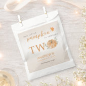 Sachets En Papier Notre Petit Citrouille Automne Automne 2e Annivers (Coupé)