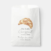 Sachets En Papier Notre petit croissant 1er anniversaire Merci (Devant)