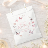 Sachets En Papier Notre Petit Papillon Soft Rose Anniversaire (Coupé)
