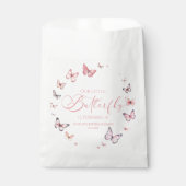 Sachets En Papier Notre Petit Papillon Soft Rose Anniversaire (Devant)