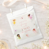 Sachets En Papier Notre Petite Fée Enchantée 2e fête d'anniversaire (Coupé)