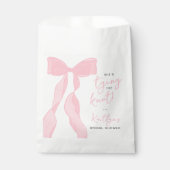 Sachets En Papier Nouez le nœud Élégant rose arc-en-ciel enterrement (Devant)