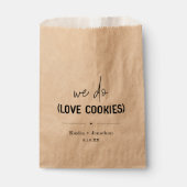 Sachets En Papier Nous aimons les cookies Mariage (Devant)