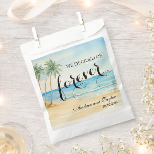 Sachets En Papier Nous avons décidé sur Forever Elegant Wedding