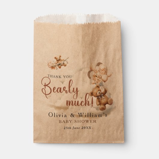 Sachets En Papier Nous pouvons attendre Boho Baby shower neutre genr (Devant)