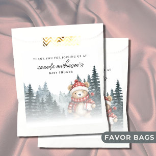 Sachets En Papier Nous pouvons attendre le Baby shower d'hiver