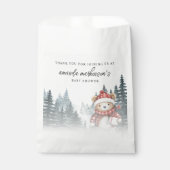 Sachets En Papier Nous pouvons attendre le Baby shower d'hiver (Devant)