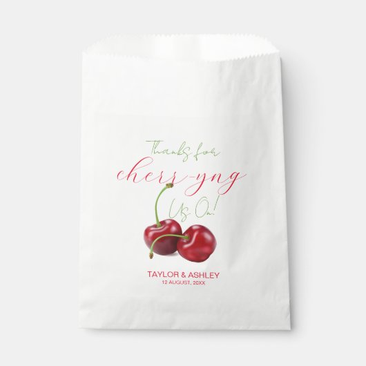 Sachets En Papier Nous Saluons Sur Les Fruits De Cerise (Devant)