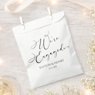 Sachets En Papier Nous sommes engagés Elegant Minimalist Engagement