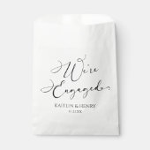 Sachets En Papier Nous sommes engagés Elegant Minimalist Engagement  (Devant)