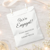 Sachets En Papier Nous sommes engagés Engagement Party Favor Bag (Coupé)