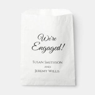 Sachets En Papier Nous sommes fiancés Sac de cadeaux de fête de fian