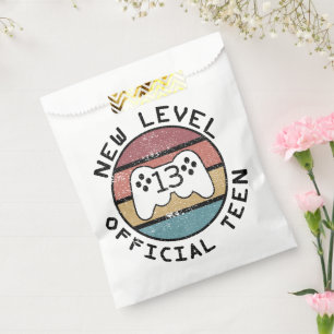 Sachets En Papier Nouveau niveau 13 Ado officiel - Geeky Birthday