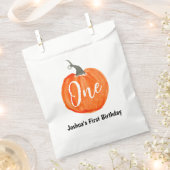 Sachets En Papier Nouvel anniversaire du citrouille d'aquarelle mign (Coupé)