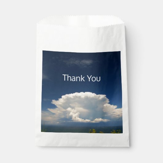 Sachets En Papier Nuage de Puffy blanc (Devant)