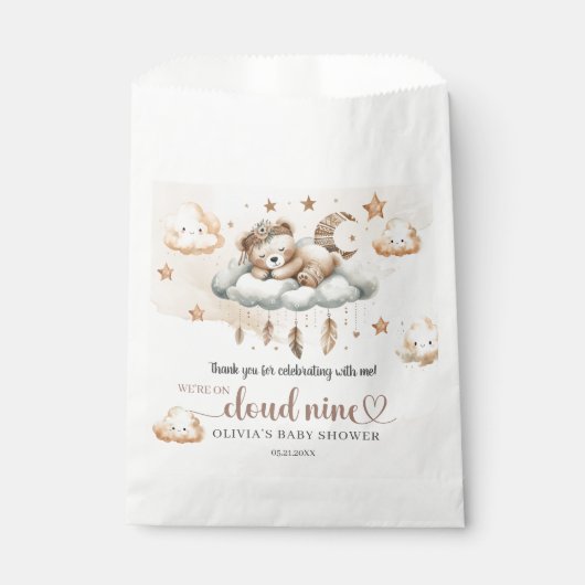 Sachets En Papier Nuage d'ours en peluche sans sexe neuf (Devant)