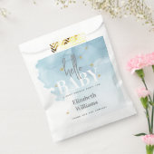 Sachets En Papier Nuages et étoiles Bonjour Baby shower (Scellé)