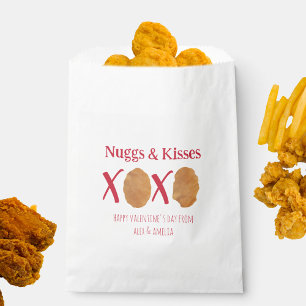 Sachets En Papier Nugs & Baisers Poulet Nuggets Punny Valentine