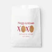 Sachets En Papier Nugs & Baisers Poulet Nuggets Punny Valentine (Devant)