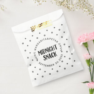 Sachets En Papier Nuit Snack élégant Mariage