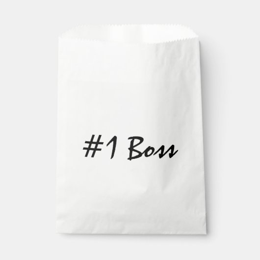 Sachets En Papier Numéro 1 Boss Personnaliser (Devant)