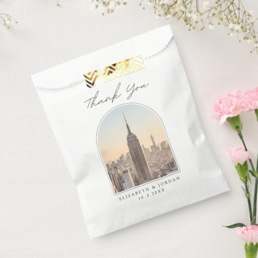 Sachets En Papier NYC Mariage Empire State Photo Merci (Scellé)