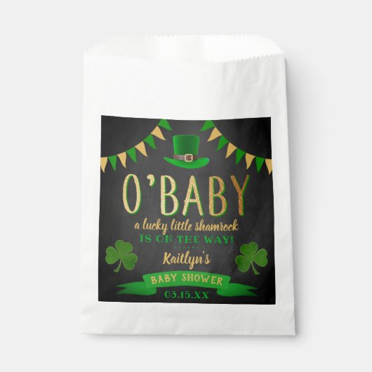 Sachets En Papier O'Baby St. Patrick's Day Baby shower (Devant)