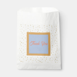 Sachets En Papier Oh Baby Blue Gold Ginkgo Baby shower feuille