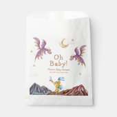 Sachets En Papier Oh Baby Médiéval Fairytale Dragon Baby shower garç (Devant)