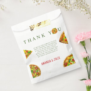 Sachets En Papier Oh Baby Pizza Tomates Olivia Baby shower vert