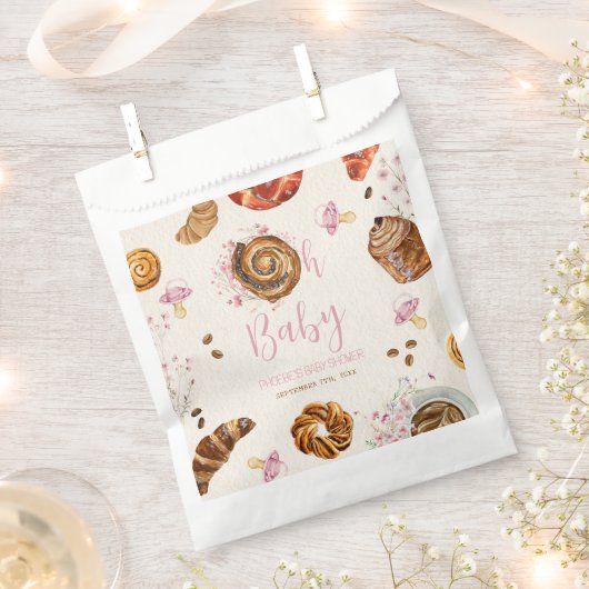 Sachets En Papier Oh Bébé pâtisseries + Pacificateurs Baby shower fi (Coupé)