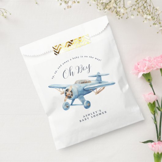 Sachets En Papier Oh Boy! Adventure Awaits Aviator Boy Baby Shower (Scellé)