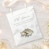Oh Deer Woodland Blue Green Baby shower