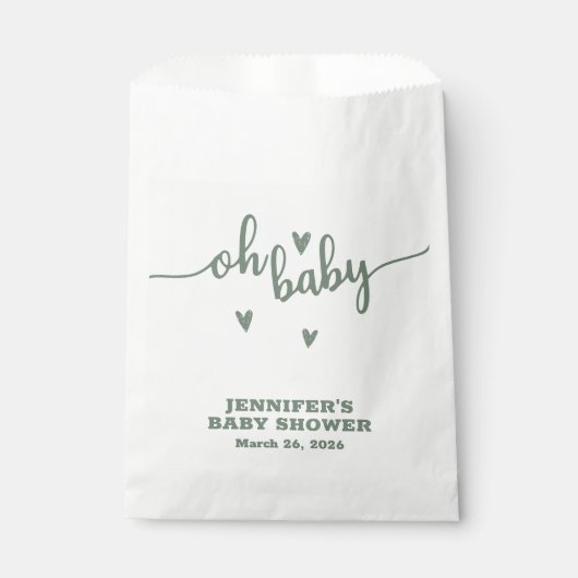 Sachets En Papier Oh mon bébé (Devant)