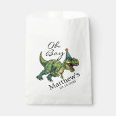 Sachets En Papier Oh mon Dieu ! Baby shower Dinosaur (Devant)