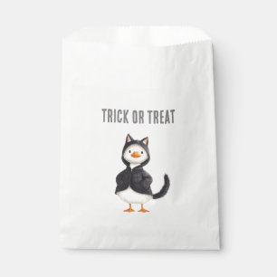 Sachets En Papier Oie d'Halloween Chat Noir