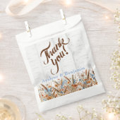 Sachets En Papier Oiseau d'automne et Mariage Fleur sauvage (Coupé)