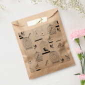Sachets En Papier oiseau de volière gris monotone (Scellé)