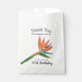 Sachets En Papier Oiseau du Paradis aquarelle Floral (Devant)