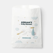 Sachets En Papier Oiseau portant mignon enfant C'est un garçon Invit (Devant)