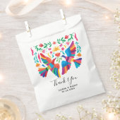 Sachets En Papier Oiseaux mexicains d'inspiration vive et fleurs (Coupé)