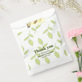 Sachets En Papier Olive vert moderne Boho Floral Wedding Favor Sac (Scellé)