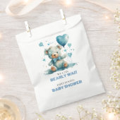 Sachets En Papier On peut attendre Blue Teddy Bear (Coupé)